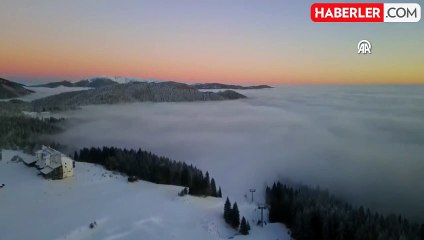 Sisle Kaplanan Ilgaz Dağı'nın Büyüleyici Görüntüleri