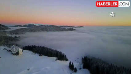 Sisle Kaplanan Ilgaz Dağı'nın Büyüleyici Görüntüleri