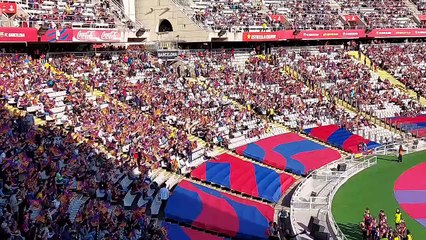 ¡El nuevo himno del Barça ya suena en Montjuïc!