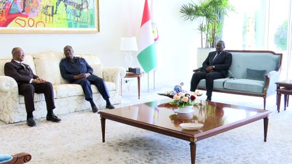 Le Président #Ouattara reçoit l'Ambassadeur du Ghana en Côte d'Ivoire #RTIinfo