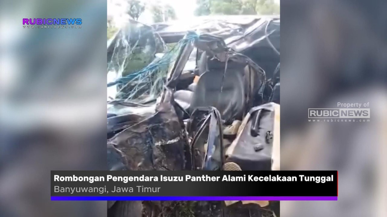 Rombongan Pengendara Isuzu Panther Alami Kecelakaan Tunggal Saat Melintas di Jalan Licin Banyuwangi, Dua Orang Meninggal Dunia Ini Kronologinya