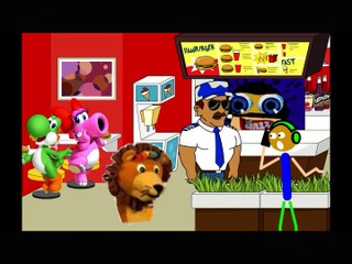 Isaac The Lion Misbehaves At In-N-Out Burger (Re-Upload, with Comments)