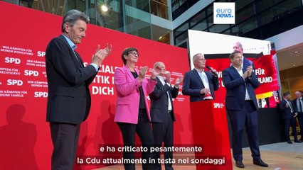 Germania, il cancelliere Scholz e l'Spd danno il via alla campagna elettorale