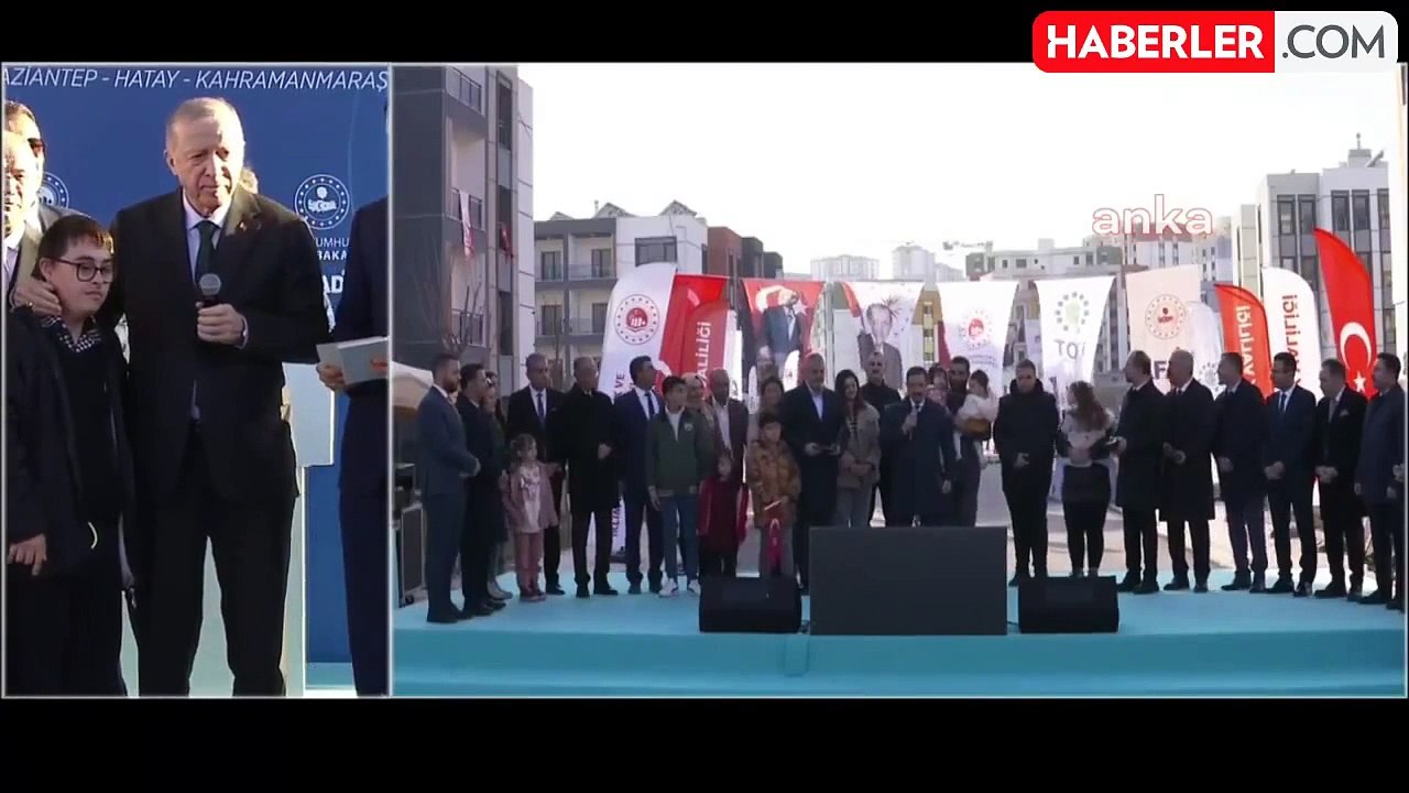 Cumhurbaşkanı Erdoğan'la depremzede vatandaş arasında gülümseten "Çocuk" diyaloğu
