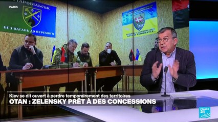 Ukraine : Zelensky prêt à des concessions si l'Otan protège les territoires qu'il contrôle