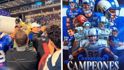 Borregos de Monterrey se corona como Tricampeón y así ha sido el tradicional festejo al coach Altamirano