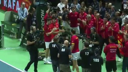 Nadal se retira con la derrota de España ante Países Bajos en la Davis