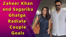 Zaheer Khan and Wife Sagarika Ghatge Make a Stylish Appearance at Mumbai Airport