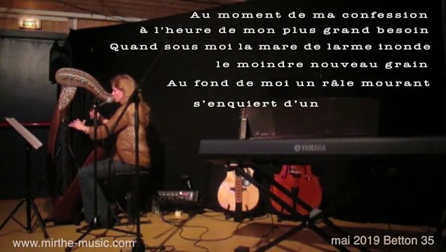 CHAQUE GRAIN DE SABLE (Every grain of sand, Dylan) performed by MIRTHE, live 2019, Betton 35 France