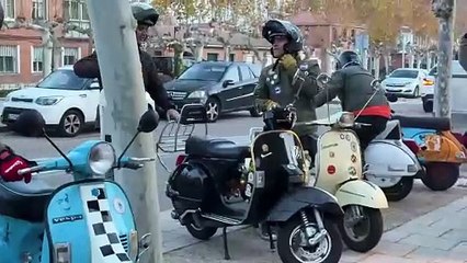 Los motores de las Vespas rugen en Laguna de Duero