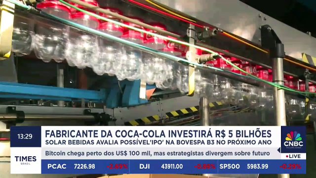 Solar Bebidas, fabricante da Coca Cola no Brasil, investirá R$ 5 bilhões | PLANTÃO TIMES BRASIL