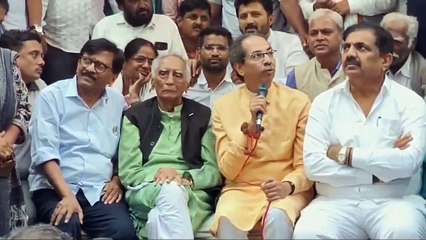 Uddhav Thackeray & Sanjay Raut met social activist Dr Baba Avhad who is protesting against EVM fraud