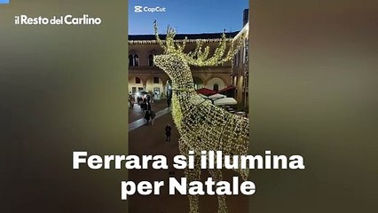 Ferrara si illumina per Natale: il video