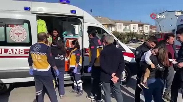 Tırla çarpışan Fiat Tofaş otomobil parçalandı