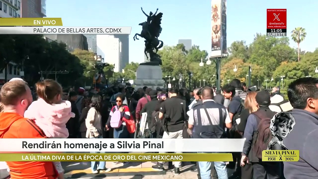 Luis Miguel despide a Silvia Pinal con flores en Bellas Artes