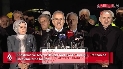Bakan Uraloğlu, Trabzon'da incelemelerde bulundu