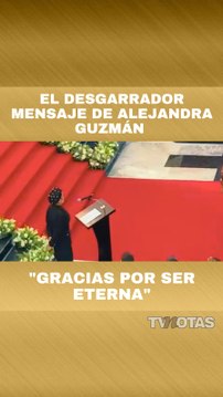 Alejandra Guzmán dedica palabras a Silvia Pinal en el homenaje póstumo de Bellas Artes.