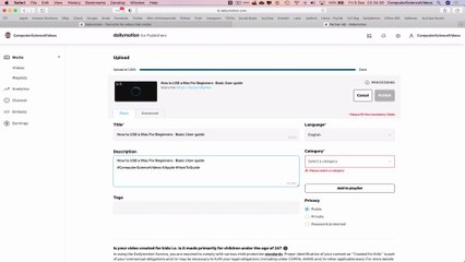 How to UPLOAD a Video on Dailymotion - Basic Tutorial | New