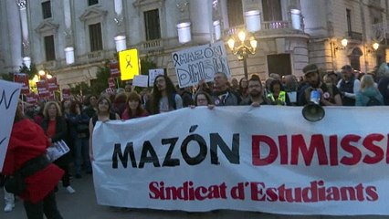 Nueva protesta contra la gestión de la inundaciones en España