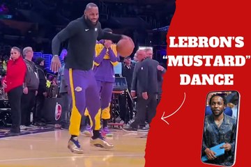 LeBron James makes fun of Drake while dancing to Kendrick Lamar’s massive hit “Mustard”