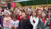 Silent Night by children at Crediton Christmas Lights Switch On, video by Alan Quick IMG_8853