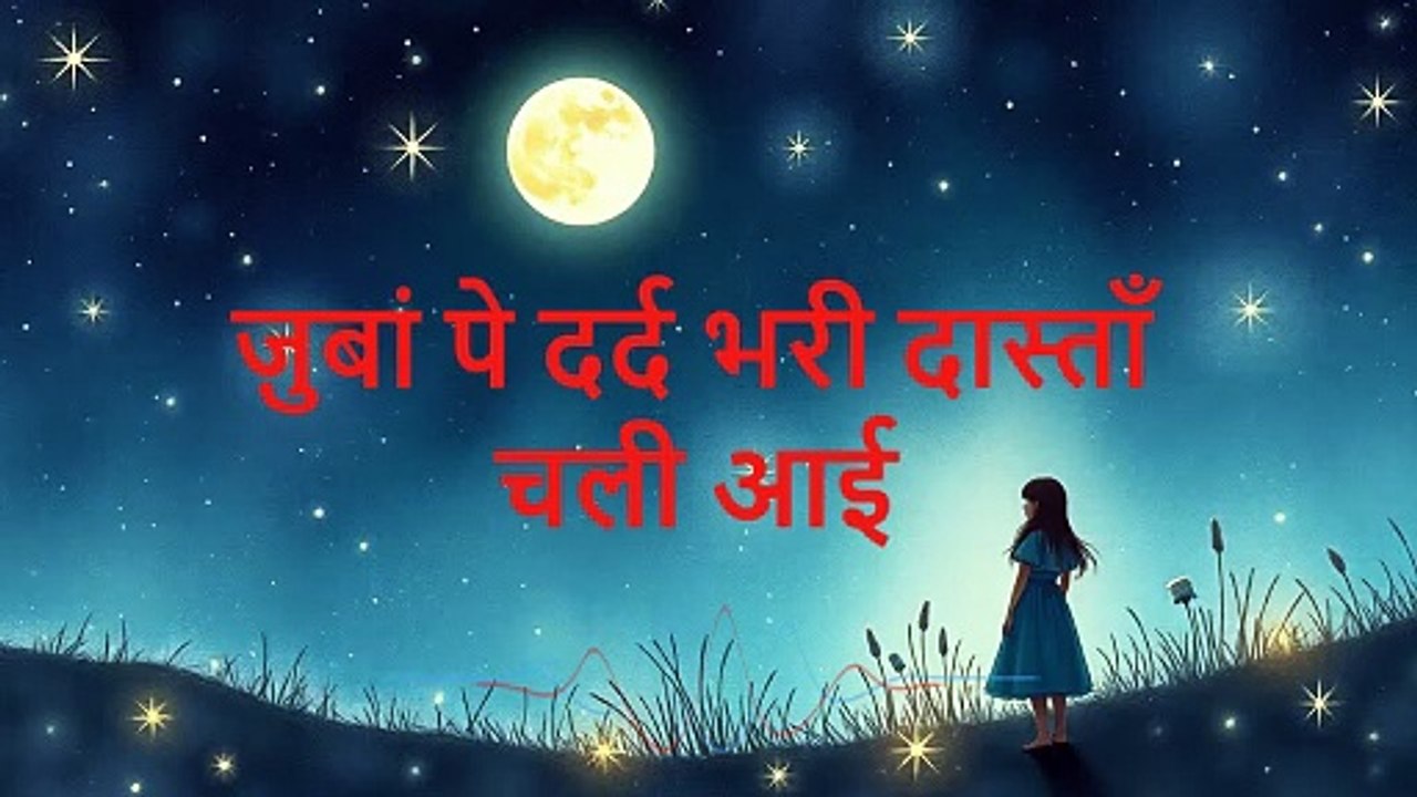 ज़ुबां पे दर्द भरी दास्ताँ चली आई,