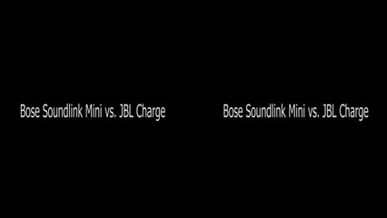 Bose Soundlink Mini vs. JBL Charge