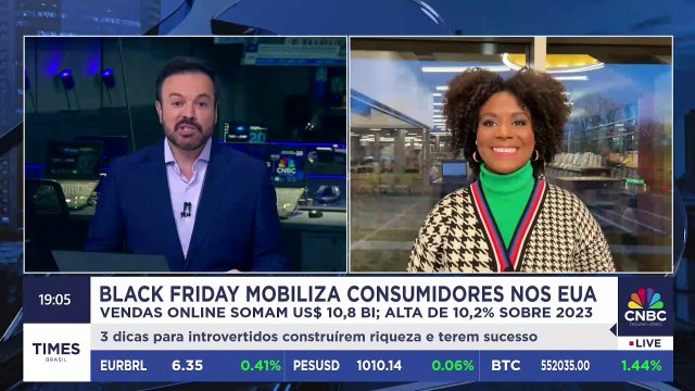Black Friday americana tem faturamento de US$ 10,8 bilhões em vendas online; Louise Maiana comenta