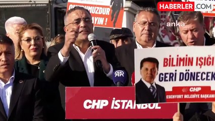 CHP'nin Esenyurt'taki Demokrasi Nöbeti.