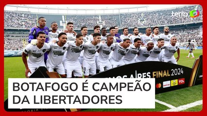Com um a menos, Botafogo supera o Atlético-MG e conquista inédito título da Libertadores