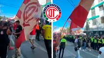 Aficionados de Toluca comienzan a hacerse presentes en el Nemesio Diez previo al duelo con el América