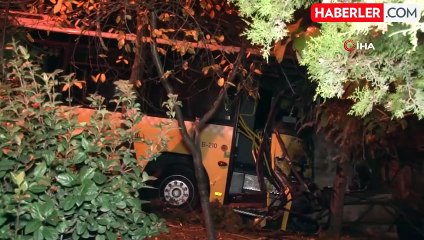 Başakşehir'de İETT Otobüsü Kamyona Çarptı: 1 Yaralı