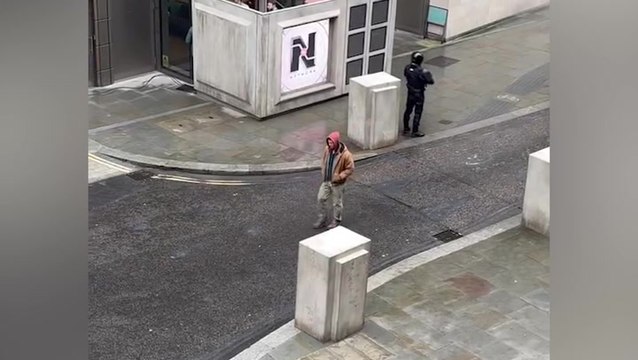 Glen Powell spotted filming Edgar Wright’s The Running Man in central London