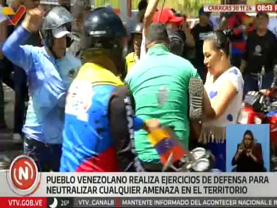 Cuerpos Combatientes juraron ante El Libertador defender la paz de Caracas