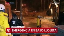 Torrencial lluvia y desborde de río vuelve a generar zozobra en Bajo Llojeta