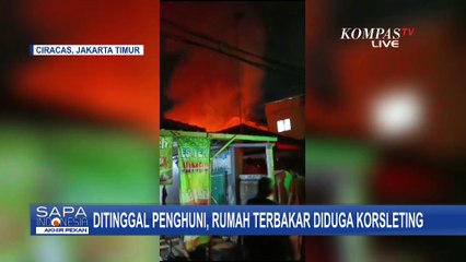 Ditinggal Penghuni, Rumah di Ciracas Hangus Terbakar!