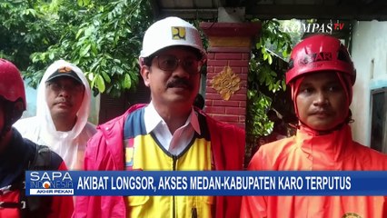 Jalur Utama Medan-Kabupaten Karo Sempat Terputus Akibat Longsor Mulai Dibersihkan