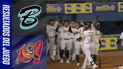 Resumen del juego Bravos de Margarita vs Tigres de Aragua | 30 de noviembre 2024