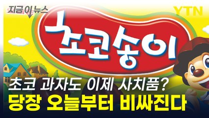초코 과자 사러 갔다가 '헉'...당장 오늘부터 비싸진 초코 과자들 [지금이뉴스] / YTN