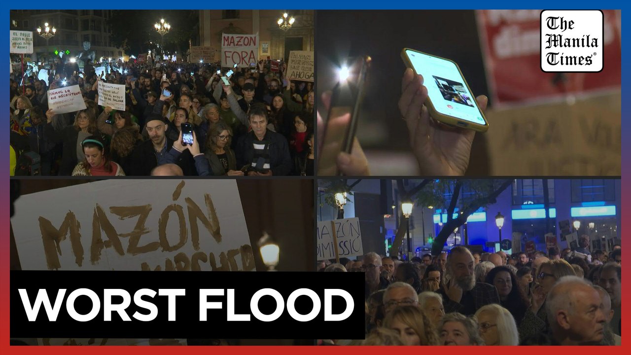 Spain: Thousands protest in Valencia against flood management