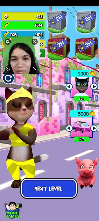 princess cat Lea run