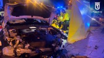 Un taxista sufre un infarto mientras conducía y se empotra contra otro taxi en Madrid