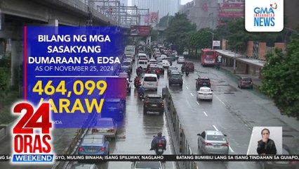 Vehicle volume na umabot sa mahigit 464,000/araw kamakailan, asahan pang bibigat ngayong Kapaskuhan | 24 Oras Weekend