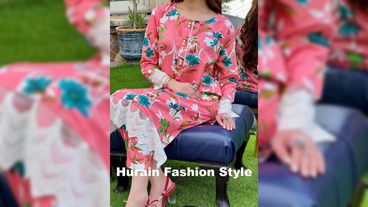 Dress Designing Ideas On Allover Printed Dress ||Allover Suits Stitching Ideas