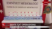İstanbul'da sahte içki satışına yönelik operasyon