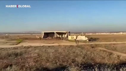 SMO'nun ele geçirdiği Minnığ Havalimanı'ndan ilk görüntüler