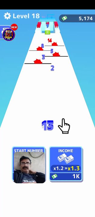 Level #18 Number Master: Run and merge racing 3D mobile Gameplay #numberfun #rungame #playsimple