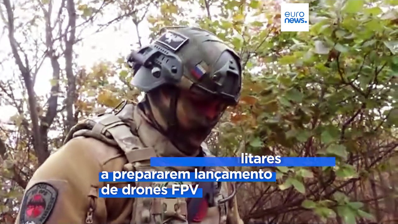 Rússia divulga imagens que mostram alegados ataques com drones contra a Ucrânia