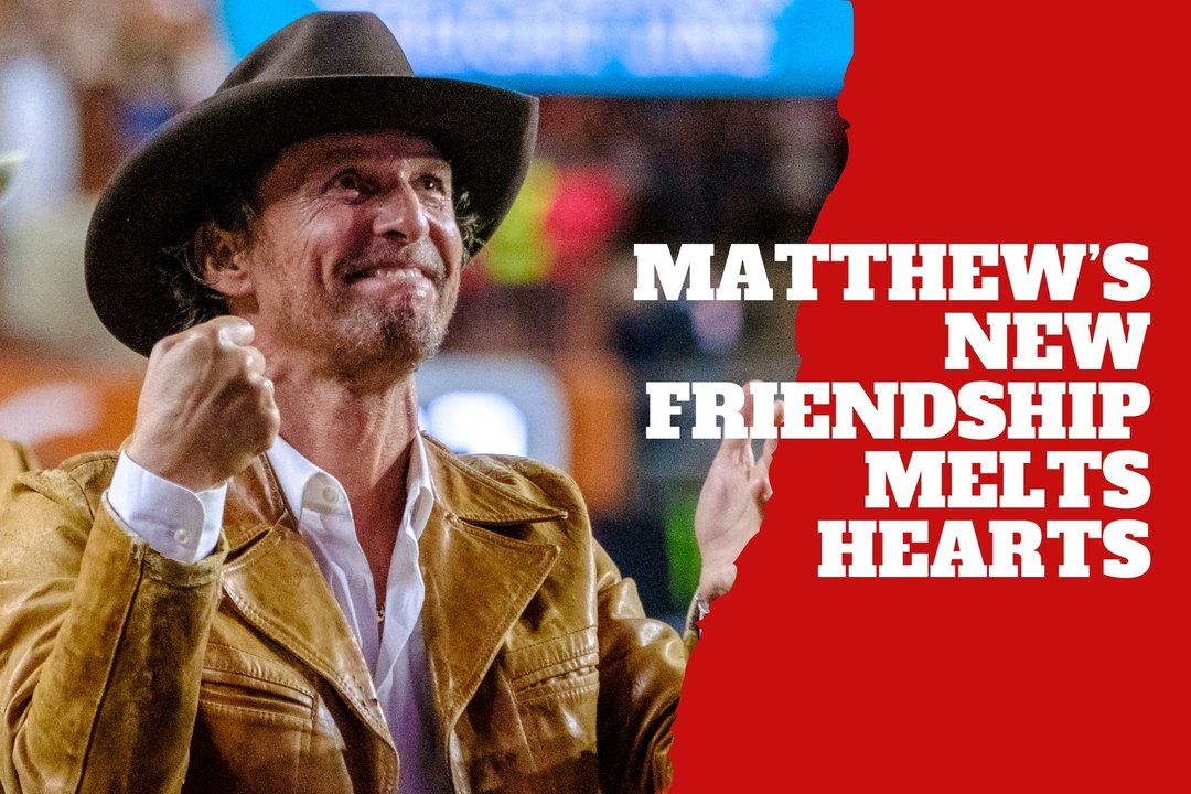 Matthew Mcconaughey’s heartwarming new friendship steals the spotlight at texas longhorns game