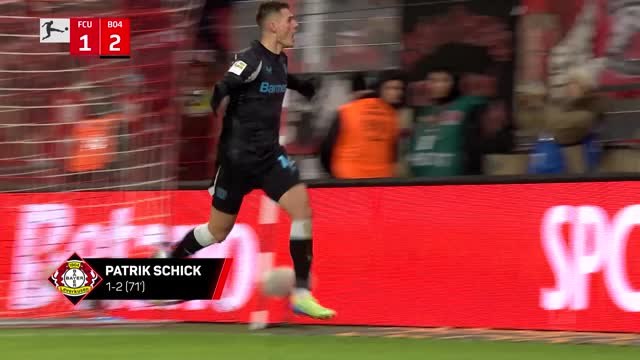 Schick winner keeps Bayern in Leverkusen's sights